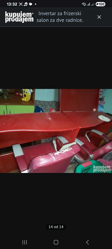 Kancelarijski setovi nameštaja: Inventar za frizerski salon – set za dve radne pozicije - Dva velika — 5