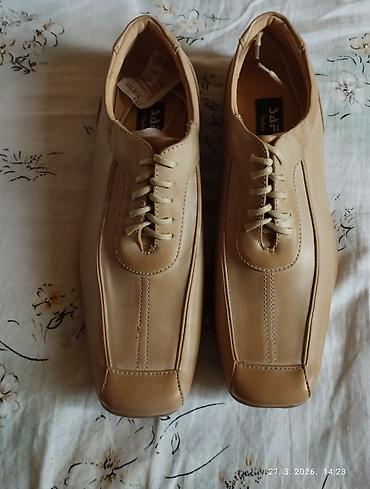Cipele: Ženske cipele kožne cipele – bež br 39. - Brend: SAF-GER (etiketa — 4