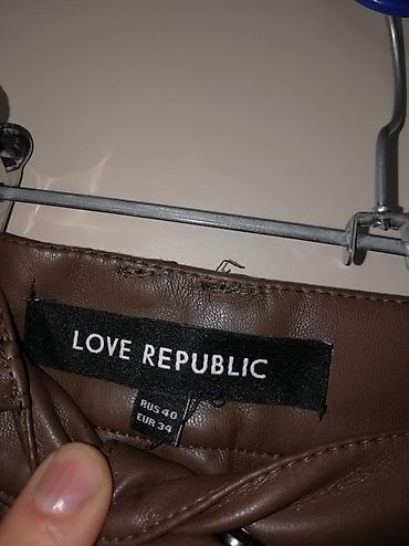 deri salvar: LOVE REPUBLIC qadın şalvarı - Model: Dəri görünümlü (eko-dəri) düz — 3