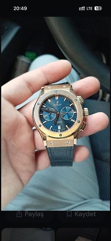 smart saatlar uşaq ucun: Hublot qol saatı – orijinal qutusu və kitabçası ilə - Korpus: qızılı — 4