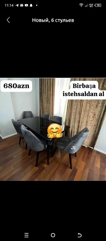 Qonaq otağı dəstləri: Masa desti yeni qonaq otağı mebeli — 1
