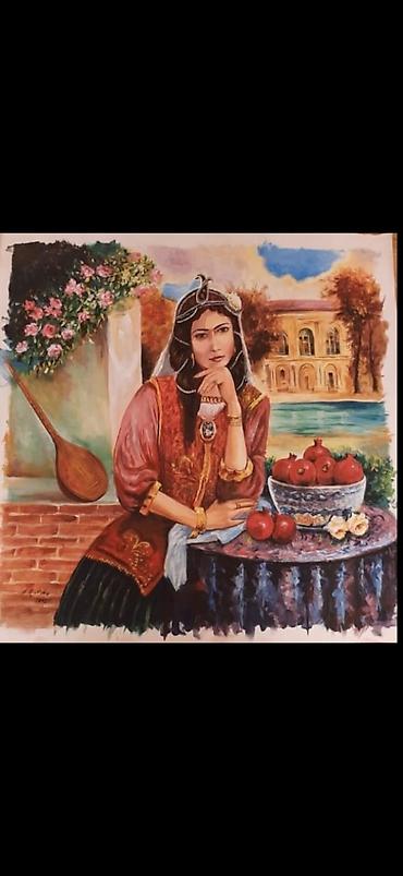 ucuz tablo: Rəsm əsəri Ölçü: 80×80 sm Kətan, akrilik boya Qiymət: 1000 AZN — 1