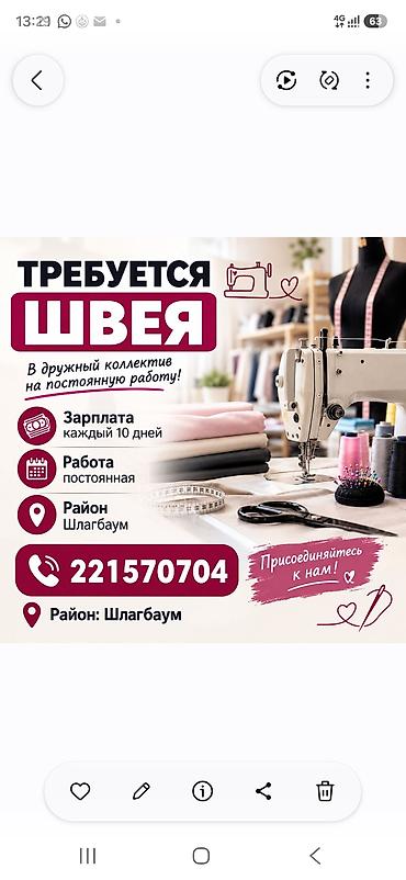 мужские зимние штаны: Швея, Постоянная, Прямострочка, Район: Шлагбаум, Классические костюмы, Оплата: Каждые 10 дней, Опыт работы: 1-2 года опыта — 1