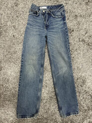 джинсы япония: Джинсы, Прямые, Zara, Высокая талия, XS (EU 34)
