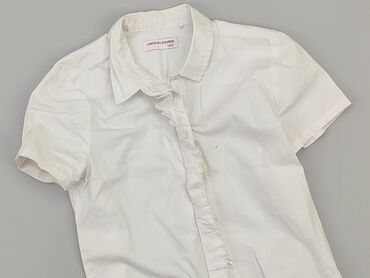 koszula dziewczęca biała: Shirt 10 years, condition - Good, pattern - Monochromatic, color - White