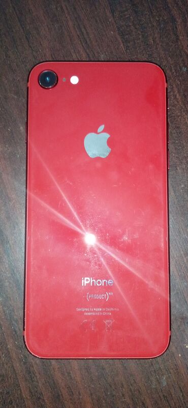 ayfon s: IPhone 8, 64 GB, Qırmızı, Barmaq izi