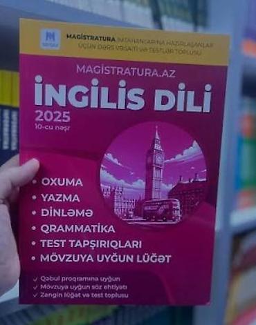 Testlər: Məhsul: MAGISTRATURA.AZ hazırlıq və test topluları – 2025 buraxılışı — 1