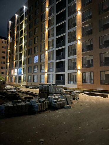ак ордо квартир: 1 комната, 53 м², 108 серия, 8 этаж, ПСО (под самоотделку)