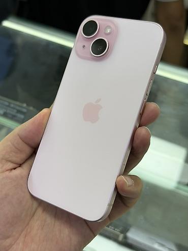 Мобильные телефоны и аксессуары: IPhone 15, Б/у, 128 ГБ, Розовый, Кабель, 88 % — 2