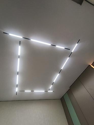 домашние светы: Натяжные потолки - Встраиваемые LED-линии в потолок: ровный — 2