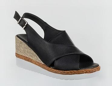 hm cipele: Comfort platforme – crne, 41 (26,2cm) - Gornjište: mekana perforirana — 1
