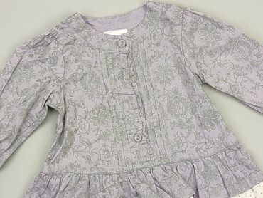 fioletowa koszula satynowa: Bluzka, 12-18 m, stan - Dobry