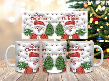 Čaše: Praznične keramičke šolje – više dizajna - Materijal: kvalitetna — 10