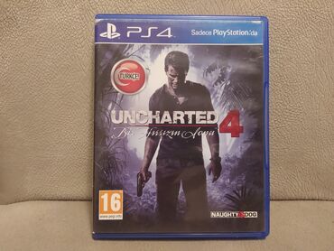 charging station: PS4 üçün Uncharted 4 oyun diski. Türk dilində səsləndirmə. Rus dilində
