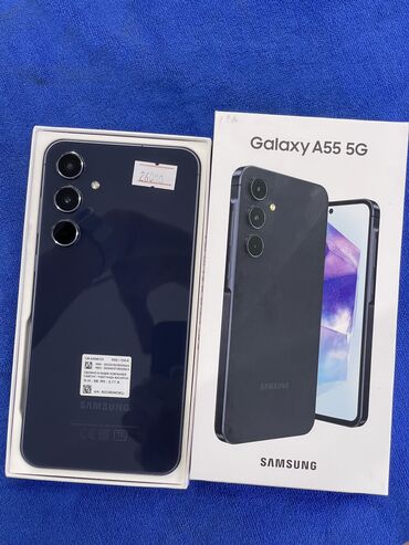 оперативная память 4 гб ddr3 1333: Samsung Galaxy A55, Б/у, 128 ГБ, цвет - Синий, В рассрочку, 2 SIM