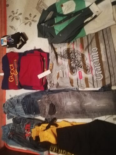 детские вещи из узбекистана: Uşaq (oğlan) paltarları. 5 6 yaşa uyğun. Təzə və az geyilmiş. Hamısı