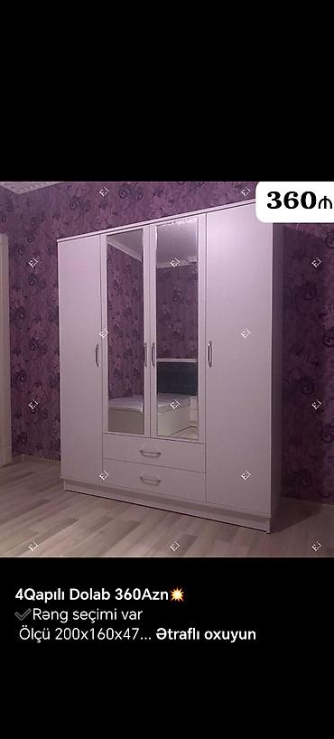 Dolab-asılqanlar: 💥4qapi dolablar polkalarda laminatdr❗ ❌dsp polka deyil ❌ Catdrilma — 10