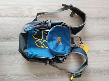 тренажеры для дома бишкек: Детский рюкзак Jack Wolfskin выполнен в синем и сером цветах. Модель