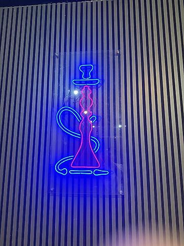 barber reklam: Neon işıq lövhələri – restoran, pub və lounge-interyerlər üçün — 1