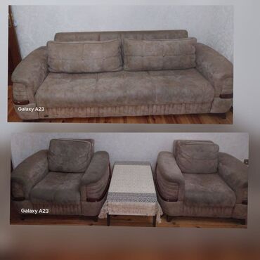 резное кресло: İşlənmiş, Divan, 2 kreslo, Bazalı, Açılan