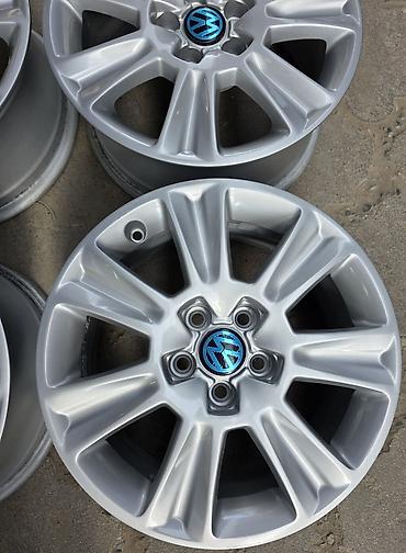 Транспорт: Литые Диски R 15 Volkswagen, Комплект, отверстий - 5, Б/у — 5