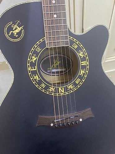 gitara yolona: Akustik gitara, Yamaha, 6 sim, İşlənmiş, Ödənişli çatdırılma, Ünvandan götürmə — 2