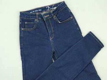 granatowa bluzki z koronką: Jeans, S (EU 36), condition - Perfect