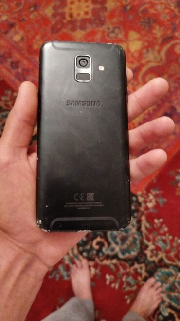 uguz telefon: Samsung Galaxy J6, 32 GB, rəng - Qara, Sensor, Barmaq izi, İki sim kartlı