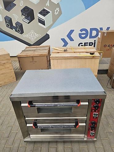 Elektrik sobalar: Pizza sobası Professioanal pizza peçi İçi daşlı model 1 mərtəbəli — 11