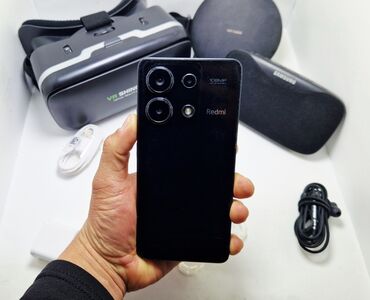 Redmi: Redmi, Redmi Note 13, Б/у, 256 ГБ, цвет - Черный, 1 SIM, 2 SIM, eSIM — 2