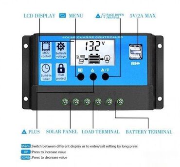 Elektro materijal: Solarni kontroler regulator 10a,20a,30a,40a,50a,60a — 7