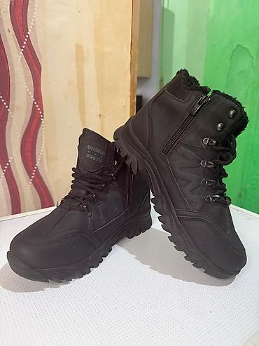 qış ayaqqabı: Qışlıq kişi botları – qara rəng - Model: Awinor Boots (etiketdə qeyd — 4