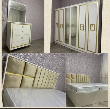 Yataq otağı dəstləri: 2 təknəfərlik çarpayı, Tumba, 2 tumba, Dolab, Azərbaycan, Yeni -da lalafo.az — 8 Yataq otağı dəstləri: 2 təknəfərlik çarpayı, Tumba, 2 tumba, Dolab, Azərbaycan, Yeni — 8