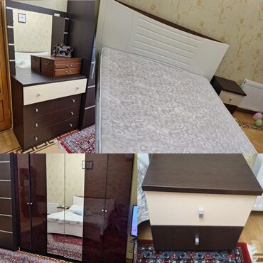 Yataq dəsti satılır 280₼. Yaxşı vəziyyətdədir. Matrası var.Ünvan 28