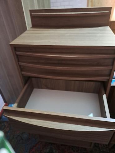 qoz sekili: Taxta komod – çoxrəfli çekmecəli dolab - Material: ağac teksturası — 3