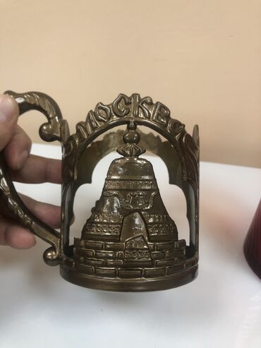 Sikkələr: Antik stekan ve altdigi sovet dovrune aid moskva hec ishlenmeyib ideal — 8