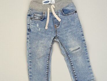 stretch jeans: Spodnie jeansowe, Old Navy, 12-18 m, stan - Dobry