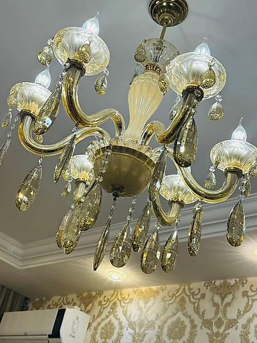 İşıqlandırma: Çılçıraq, 8 lampa, Metal — 6
