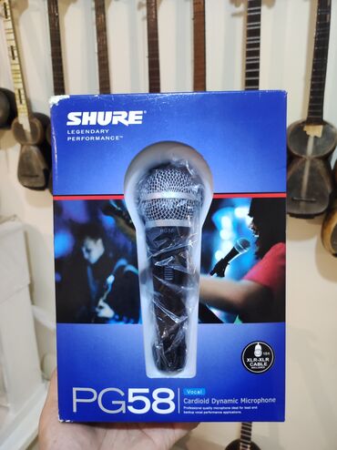 Музыкальные инструменты: Shure PG 58 
Sunurlu mikrafondu
seslenmesi gozeldi