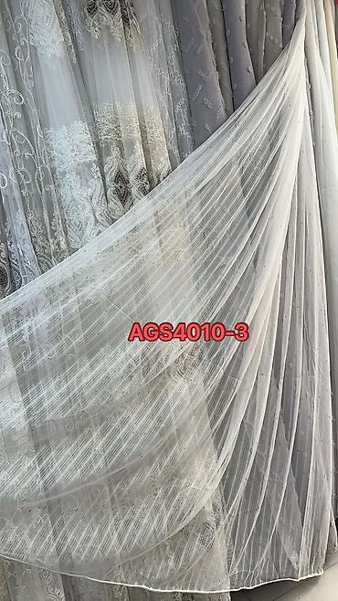silk filament: AG S4011 seriyası tull pərdəlik parça - Model kodları: AGS4011-1 və — 6