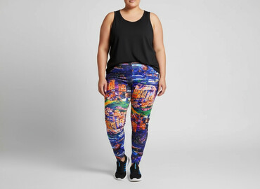 legginsy ciążowe plus size: Legginsy Sportowe damskie, rozmiar 5XL