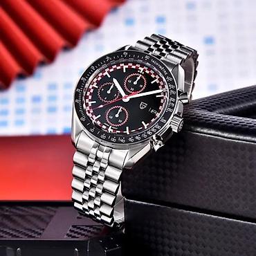 Ručni satovi: PAGANI DESIGN PD-1816 - 40mm - Crna / Crvena PAGANI DESIGN PD-1816 - — 1