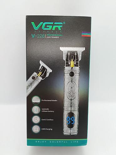tostur: Trimmer VGR 228 - 6500 RPM / 1500MAH / 180 Dəqiqə / Cord/Cordless / — 8