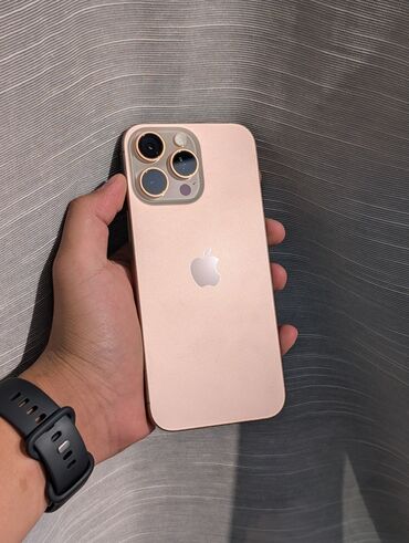 запчасть на айфон: IPhone 16 Pro Max, Колдонулган, 256 ГБ, Desert Titanium, 98 %