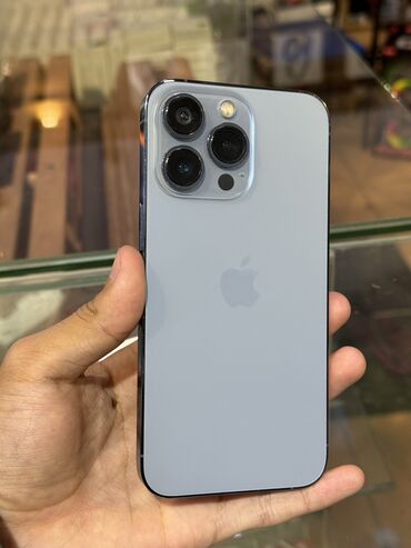 айфон 13 цена ош бу: IPhone 13 Pro, Колдонулган, 256 ГБ, Blue Titanium, 92 %