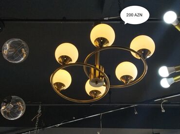 alça şəkilləri: Çılçıraq, 6 lampa, Metal