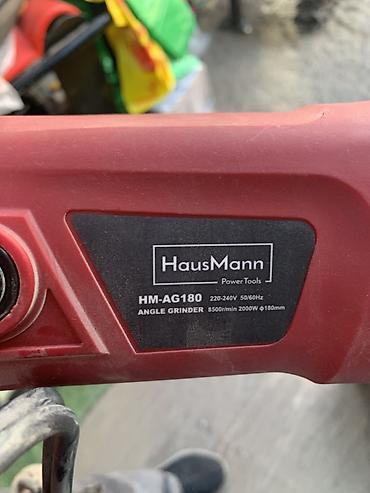 плоскошлиф: Угловая шлифмашина HausMann HM-AG180 - Тип: углошлифовальная машина — 1