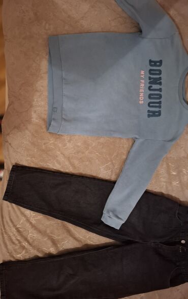 İnformatika: Svitşot, 5XL (EU 50), rəng - Göy