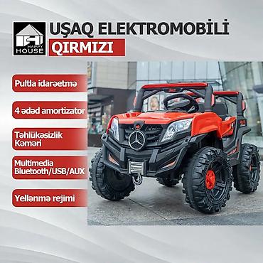 Uşaq üçün elektrik maşınları: Uşaq Elektromobili – Qırmızı 4x4 - Pultla idarəetmə: valideyn nəzarəti — 9