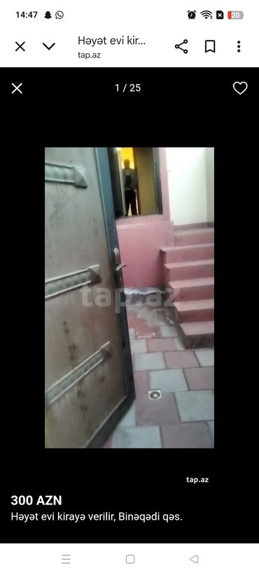 Uzunmüddətli kirayə evlər: 60 kv. m, 2 otaqlı, Kombi, Qaz, İşıq — 1